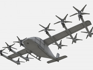 Wisk Generation 6 Aircraft 3D मॉडल