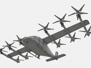 Wisk Generation 6 Aircraft 3D Model