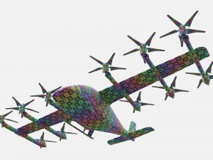 Wisk Generation 6 Aircraft 3D Model