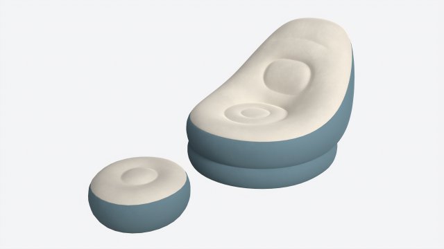 Bestway Inflatable Armchair with Footrest Modèle 3D .c4d .max .obj .3ds .fbx .stl .blend