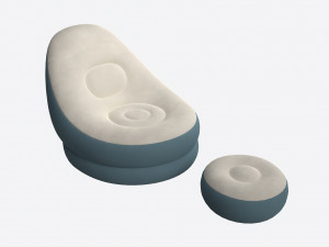 Bestway Inflatable Armchair with Footrest Modèle 3D