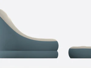 Bestway Inflatable Armchair with Footrest 3D Model