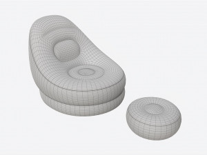 Bestway Inflatable Armchair with Footrest Modèle 3D