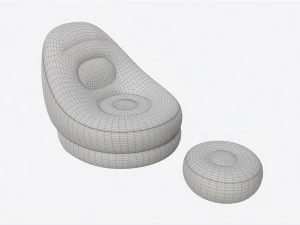 Bestway Inflatable Armchair with Footrest 3D Model
