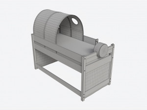 Cilek Montes Beg Loft Bed with Canopy-tunnel 3D Модель