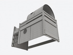 Cilek Montes Beg Loft Bed with Canopy-tunnel 3D Модель