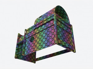 Cilek Montes Beg Loft Bed with Canopy-tunnel 3D Модель