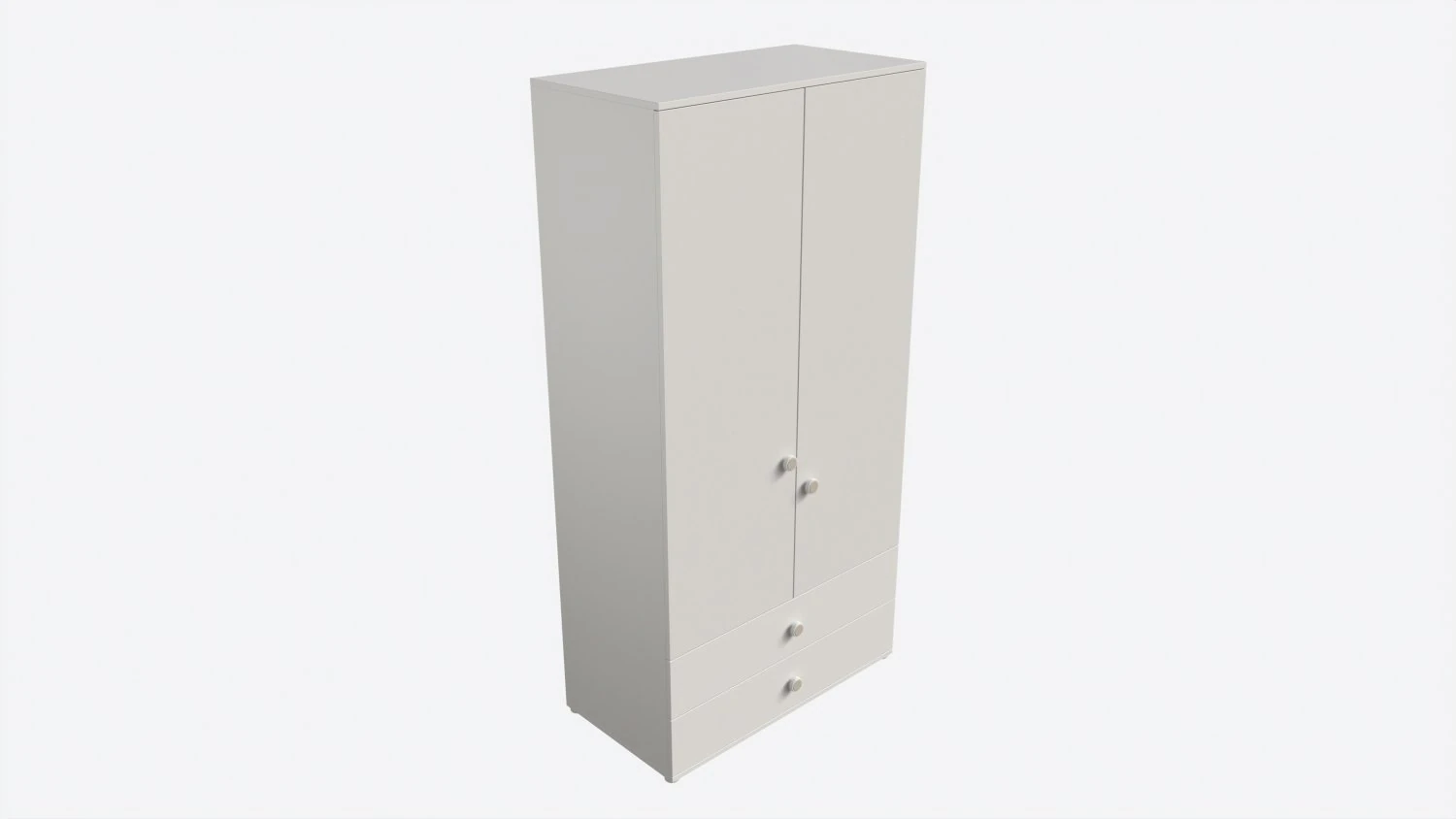 &Ccedil;ilek Montes Beyaz 2 Kapılı Dolap 3D Model .c4d .max .obj .3ds .fbx .stl .blend 