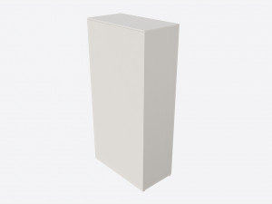 Cilek Montes White 2-door Wardrobe 3D Model