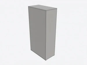 &Ccedil;ilek Montes Beyaz 2 Kapılı Dolap 3D Model
