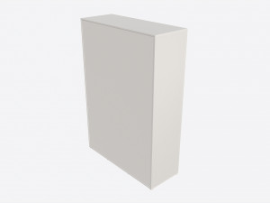 Cilek Montes White 3-door Wardrobe 3D Model