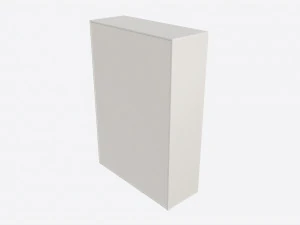 Armadio Cilek Montes a 3 ante bianco Modello 3D