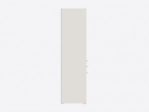 Cilek Montes White 3-door Wardrobe 3D Model