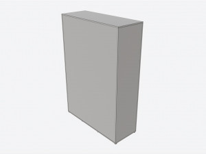 Cilek Montes White 3-door Wardrobe 3D Model