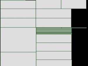 Armadio Cilek Montes a 3 ante bianco Modello 3D