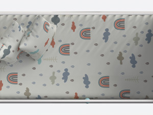 Cilek Montes White Baby Crib 3D 模型