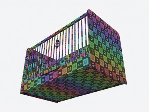Cilek Montes White Baby Crib 3D 模型