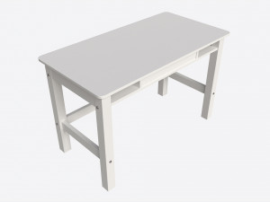 Cilek Montes White Desk 3D 模型