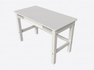 Cilek Montes White Desk Model 3D