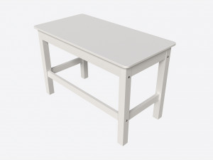 Cilek Montes White Desk Model 3D