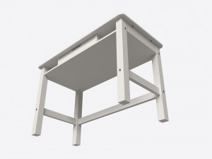 Cilek Montes White Desk Model 3D