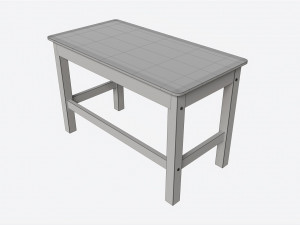 Cilek Montes White Desk Model 3D