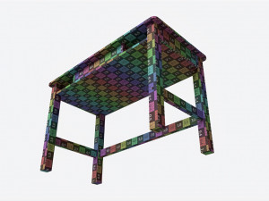 Cilek Montes White Desk Model 3D