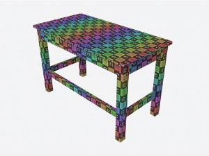 Cilek Montes White Desk Model 3D
