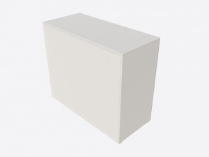 Cilek Montes White Dresser 3D Model
