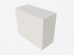 Cilek Montes White Dresser 3D Model
