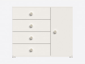 Cilek Montes White Dresser 3D Model