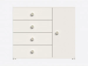 Cilek Montes White Dresser 3D Model