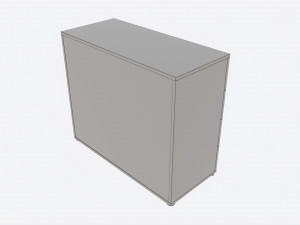 Cilek Montes White Dresser 3D Model