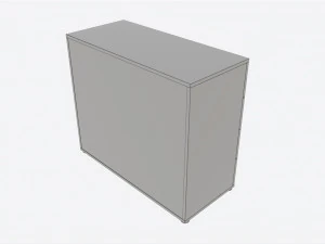 Cilek Montes White Dresser 3D Model