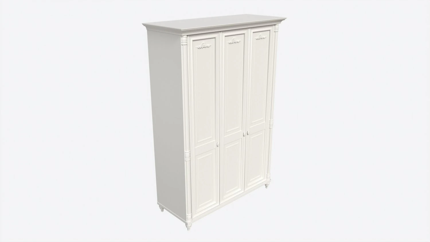 Cilek Romantico Armadio a 3 ante Modello 3D .c4d .max .obj .3ds .fbx .stl .blend