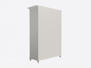 Cilek Romantic 3-door Wardrobe 3D Model