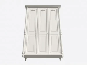 Cilek Romantico Armadio a 3 ante Modello 3D