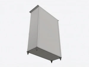 Cilek Romantico Armadio a 3 ante Modello 3D