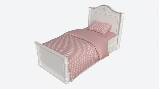 Cilek Romantic Bed 3Dモデル .c4d .max .obj .3ds .fbx .stl .blend