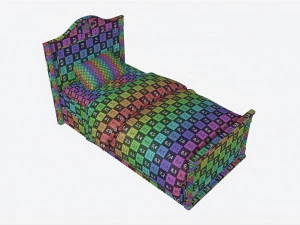 Cilek Romantic Bed 3D Model