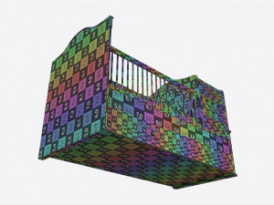 Cilek Romantic Convertible Baby Bed 3D 模型