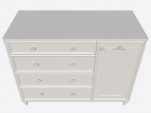 Cilek Romantic Dresser Modelo 3D
