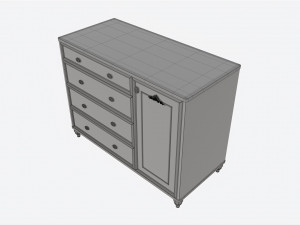 Cilek Romantic Dresser Modelo 3D