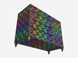 Cilek Romantic Dresser Modelo 3D
