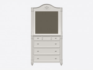 Cilek Romantic Dresser with Mirror 3D Model