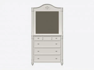 Com&ograve; romantico Cilek con specchio Modello 3D