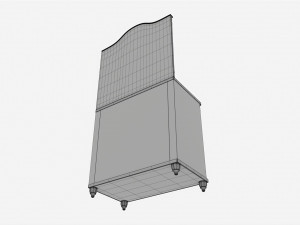 Cilek Romantic Dresser with Mirror 3D Model