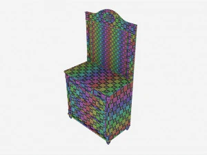 Com&ograve; romantico Cilek con specchio Modello 3D