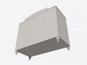 Com&ograve; romantico con tavolo Cilek Modello 3D