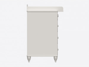 Cilek Romantic Dresser with Table Modèle 3D